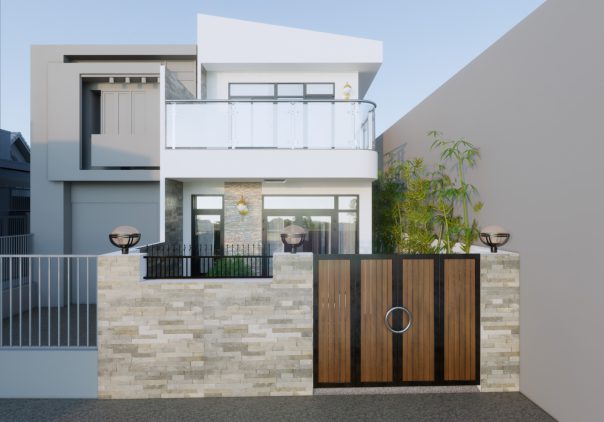 Nhà vườn 1 trệt 1 lầu hiện đại bửu long