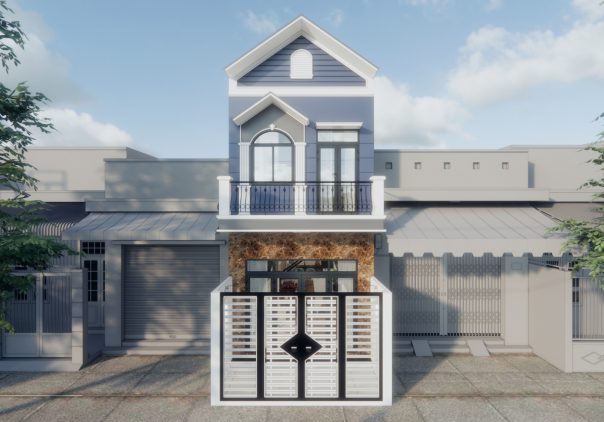 Nhà 4×18 1 trệt 1 lầu mái thái