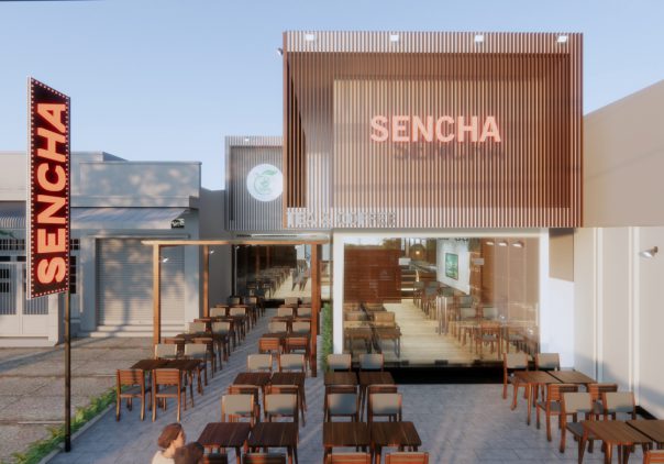 Thiết kế quán trà sữa sencha